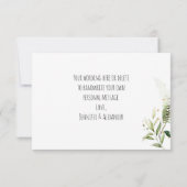 Safari baby dieren en groen bedankkaart (Achterkant)