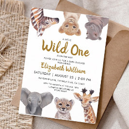 Safari Baby Dieren Kleine Wilde Shower Kaart