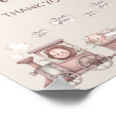 Safari Baby Dieren Train Kaarten en Geschenken Poster (Hoek)