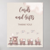 Safari Baby Dieren Train Kaarten en Geschenken Poster (Voorkant)
