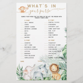 Safari Baby Dieren Wat Zit Er In Je Tas spel