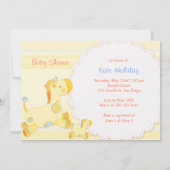 Safari Baby Giraffe Baby shower Kaart (Achterkant)