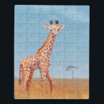 Safari Baby Giraffe schilderen Puzzel<br><div class="desc">schattige baby giraf-schilderpuzzel. Origineel kunstwerk van Komila Y.</div>