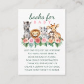 Safari Baby Girl Boeken voor Baby Kaart | Jungle (Voorkant)