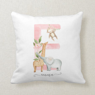 Safari Baby Girl Nursery Kussen