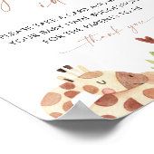 SAFARI Baby Naam Ideeën Spel Sign Poster (Hoek)