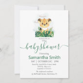 Safari Baby Neutrale uitnodiging (Voorkant)