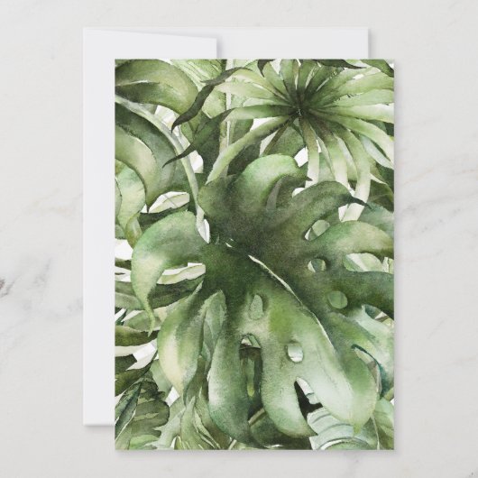 Safari baby shower baby boy shower kaart (Achterkant)