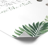 Safari Baby shower Baby's zijn Sweet Treats Sign Poster (Hoek)