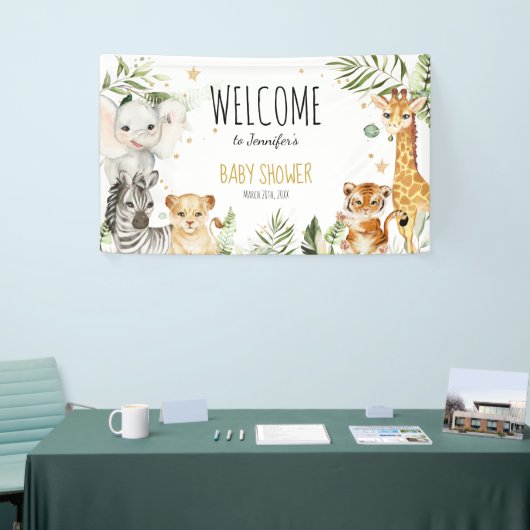 Safari Baby shower Banner (Beurs)