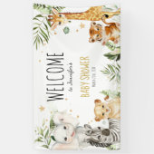 Safari Baby shower Banner (Verticaal)