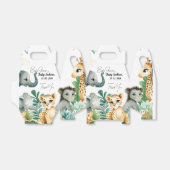 Safari Baby shower Bedankdoosjes (Uitgevouwen)