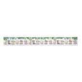 Safari Baby shower Birthday Animals Gold Confetti Satijnen Lint (Voorkant)