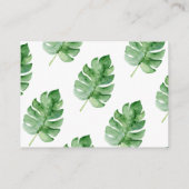 Safari Baby shower Book Request Enclosure Kaart (Achterkant)