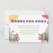Safari Baby shower Books for Baby Kaart (Voorkant)