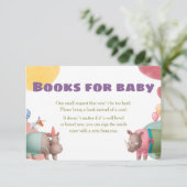 Safari Baby shower Books for Baby Kaart (Staand voorkant)
