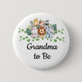 Safari Baby shower Button (Voorkant)