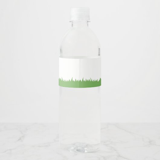 Safari Baby shower Cute Oerwouden Neutral Squ Waterfles Etiket (Achterkant)