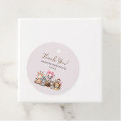 Safari Baby shower Dank u Label (In situ)