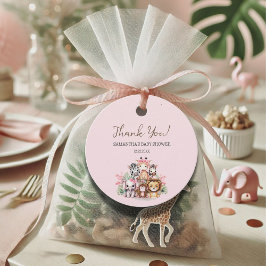 Safari Baby shower Dank u Label