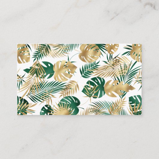 Safari Baby shower Diaper Raffle Green Gold Informatiekaartje (Achterkant)