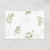 Safari Baby shower Diaper Raffle Kaart (Achterkant)