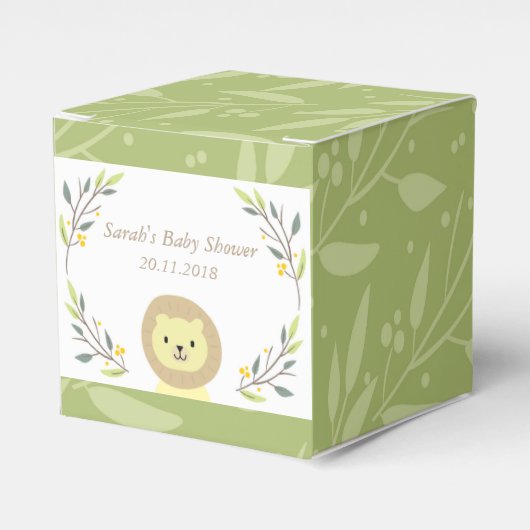 Safari Baby shower Favor Boxen Bedankdoosjes (Voorkant Zijde)