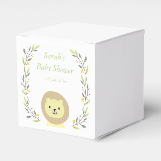 Safari Baby shower Favor Boxen Bedankdoosjes (Voorkant Zijde)