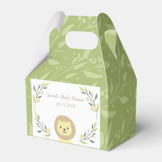 Safari Baby shower Favor Boxen Bedankdoosjes (Voorkant Zijde)