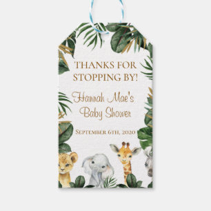 Safari Baby shower Gift Label Cadeaulabel