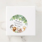 Safari Baby shower Hartelijk dank Bedankjes Labels (In situ)