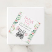 Safari Baby shower Hartelijk dank Bedankjes Labels (In situ)