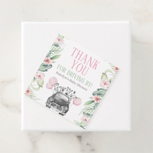 Safari Baby shower Hartelijk dank Bedankjes Labels (In situ)