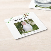 Safari Baby shower Hartelijk dank voor Oerwouden Kartonnen Onderzetters (Schuin)