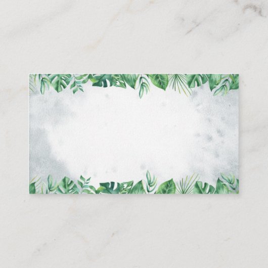 Safari Baby shower I Aanvraag van het Birthday Boo Informatiekaartje (Achterkant)