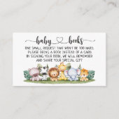 Safari Baby shower I Aanvraag van het Birthday Boo Informatiekaartje (Voorkant)