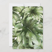 Safari Baby shower Invitation Boy, Jungl Wild baby Kaart (Achterkant)