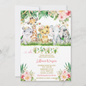 Safari Baby shower Invitation Bundle Kaart (Voorkant)
