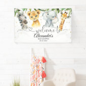 Safari Baby shower Jongen Achtergrond Banner Welko (Insitu)