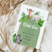 Safari Baby shower Kaart