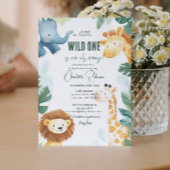safari-Baby shower Kaart