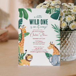 safari-Baby shower Kaart