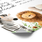 Safari Baby shower Momosa Bar Sign Poster (Hoek)