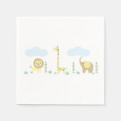 Safari Baby shower Napkins Servet (Voorkant)