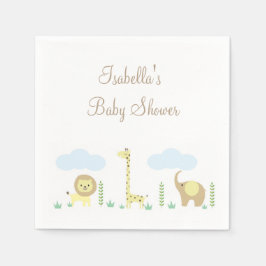 Safari Baby shower Napkins Servet