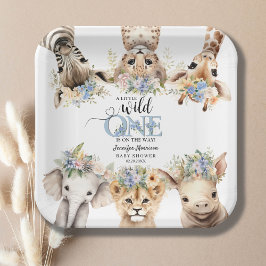 Safari Baby shower Oerwoud Dieren Papier Bord