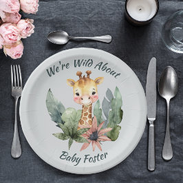Safari Baby shower Paper Borden Papieren Bordje