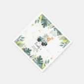 Safari Baby shower Papier servet rijden onder de d (Hoek)