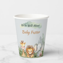 Safari Baby shower papieren bekers