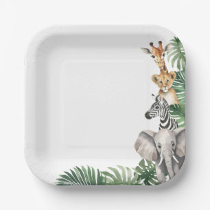 Safari Baby shower Papieren Bordje
